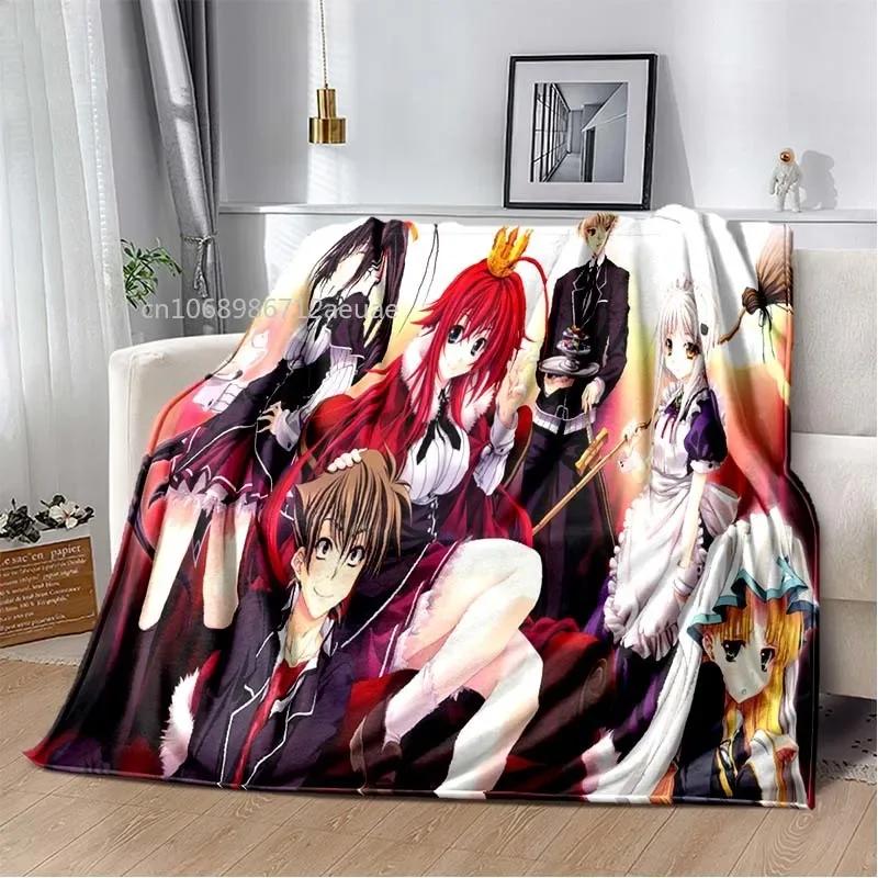 Cartoon Sexy Girl High School DxD Anime 3D Blanket Cover Flannel Blankets for Beds Sofas Warm Bed Sheet Soft Blanket