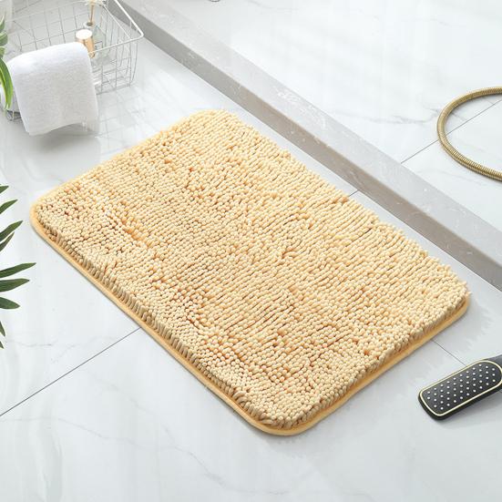 Tappeto da Bagno in Ciniglia, Morbido Soffice Assorbente Tappetino per Porta del Bagno, Antiscivolo Lavabile in Lavatrice Tappeto per Pavimento per Cucina Ingresso Camera da Letto