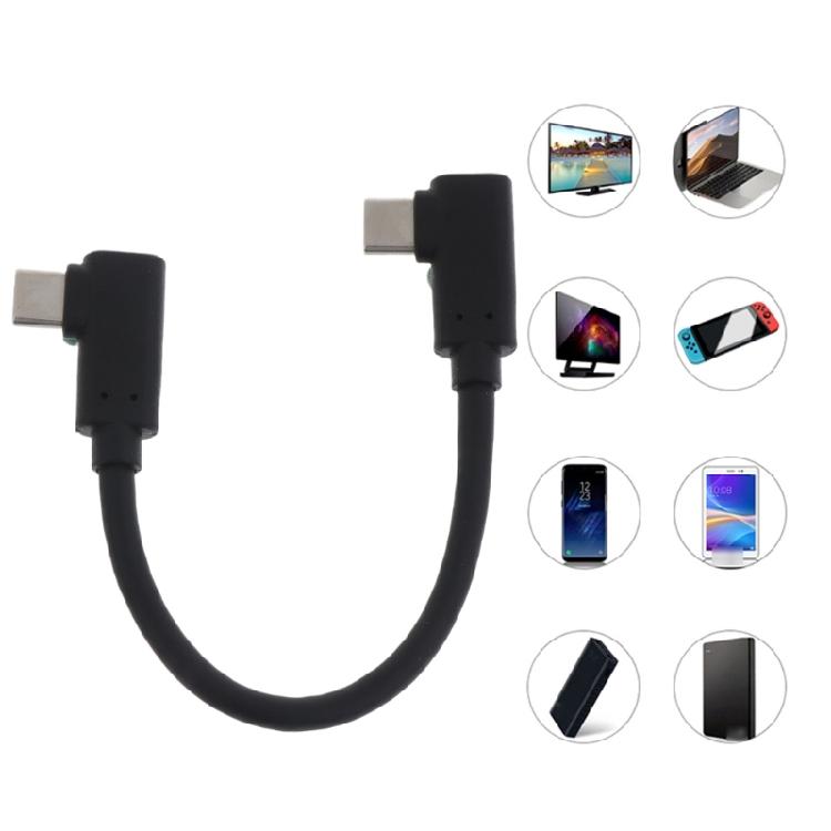 90 Degree Type C Cable Right Angle Charger L Shape Charging Data Sync Cord