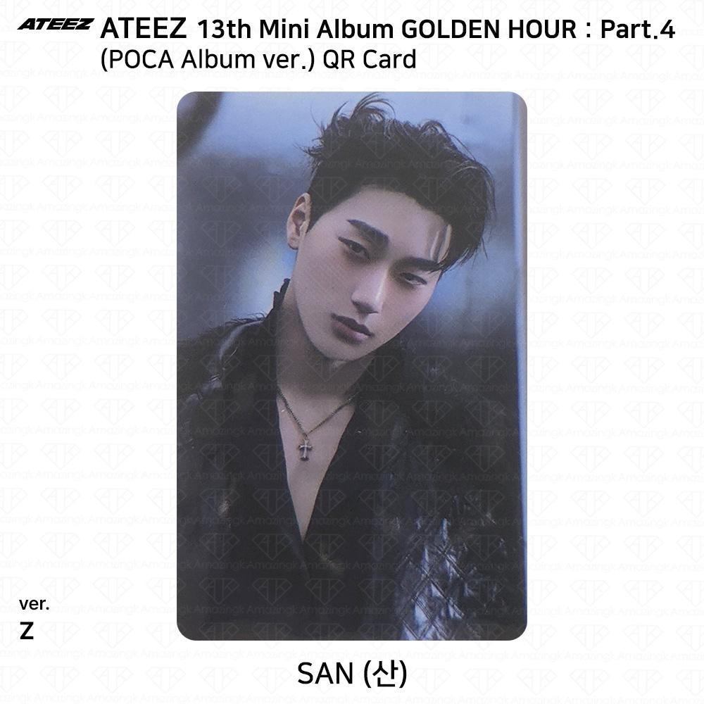 ATEEZ 13. Mini-Album Golden Hour Teil 4 POCA Album Version. Fotokarte