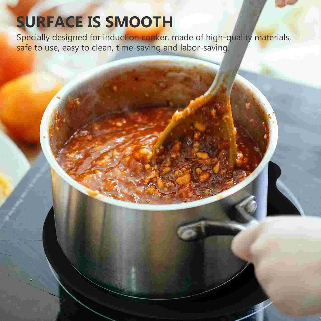 2 Pcs Induction Cooker Silicone Mat Pad Countertop Wear-resistant Heat-resistant Cooking Cooktop Microwave Clean