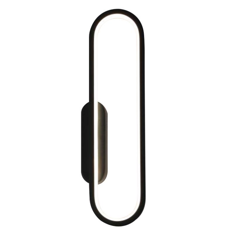 Minimalist LED Wall Lamp - Creative Three-Color Dimming for Living Room or Bedside