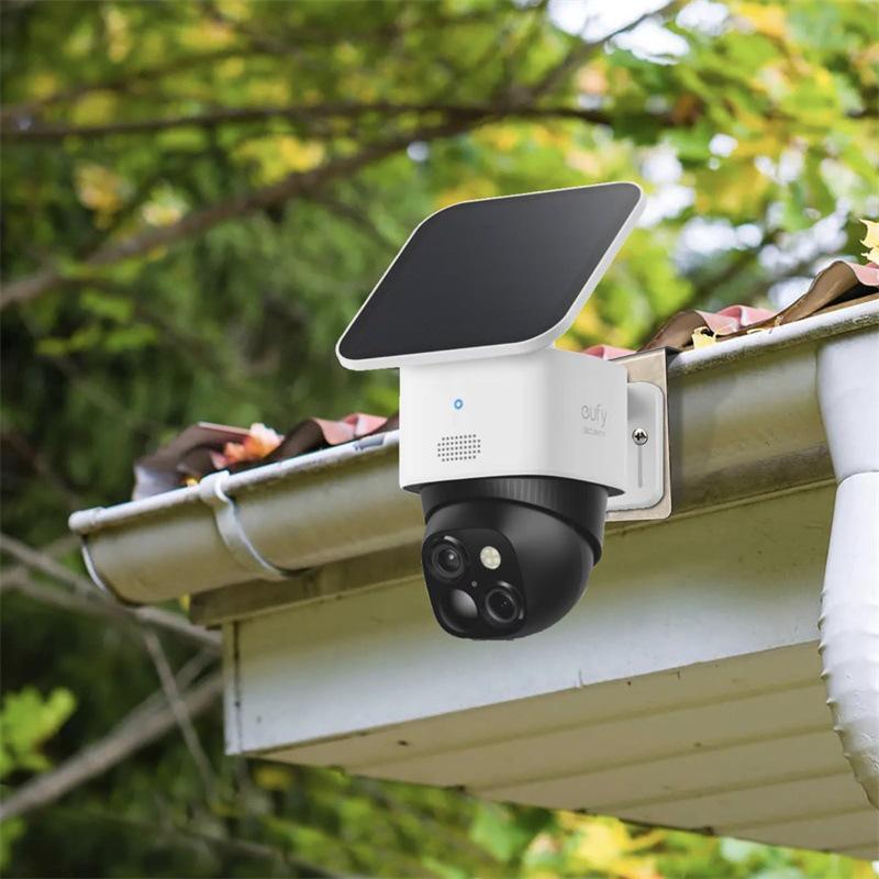 Stainless Steel Solar Camera Gutter Mount for Eufy S340/E30