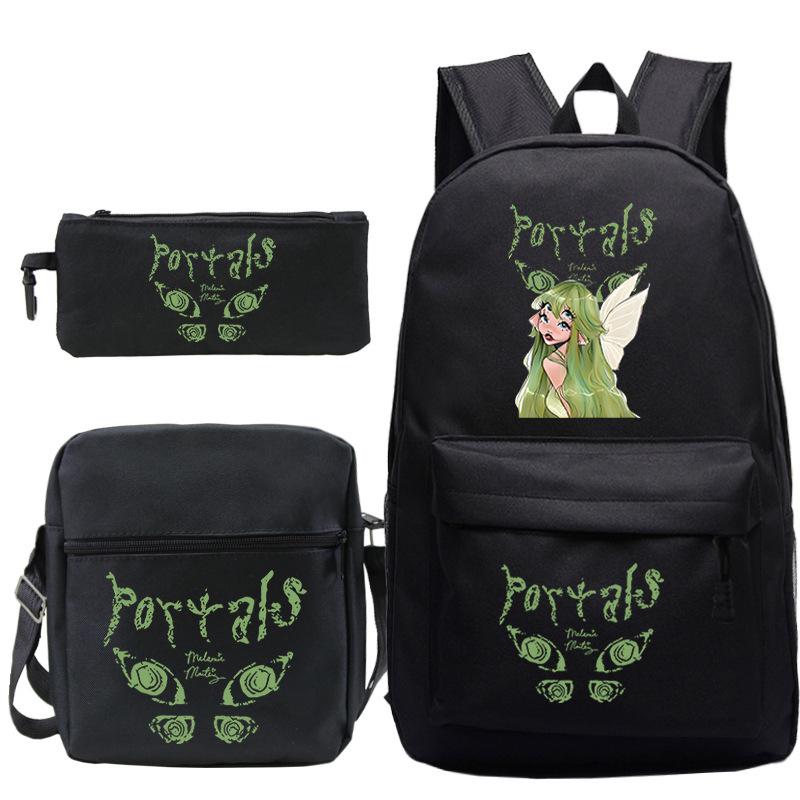 Popular Singer Peripheral Backpack Pencil Case Student Schoolbag Three-piece Set