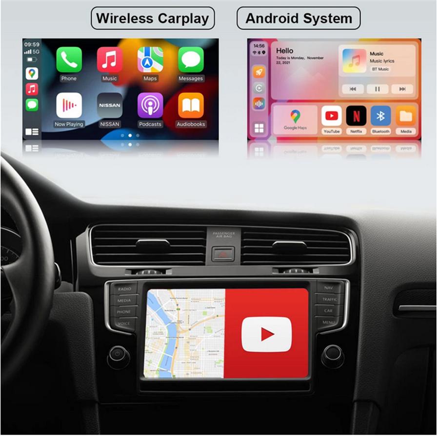 Android 11 For Carplay Ai Box Car Multimedia Player For Netflix Youtube 4G+128G