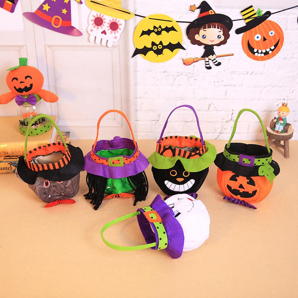 Halloween Kids Doll Candy Sweet Jar Box Children Storage Cans Party House Decor