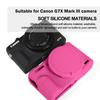 Easy Hood Camera Case for Canon Powershot G7 X Mark III Digital Soft Silicone Protective Cover with Removable Lens Cover for Canon G7XII G7X Mark II