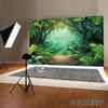 2D Dense Tropical Forest Studio Background for Nature Themed Photoshoot