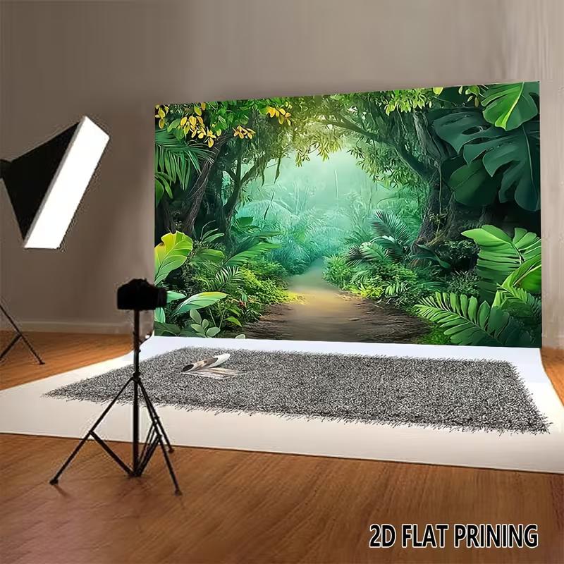 

2D Dense Tropical Forest Studio Background for Nature Themed Photoshoot 47.2x31.5inch/120*80cm