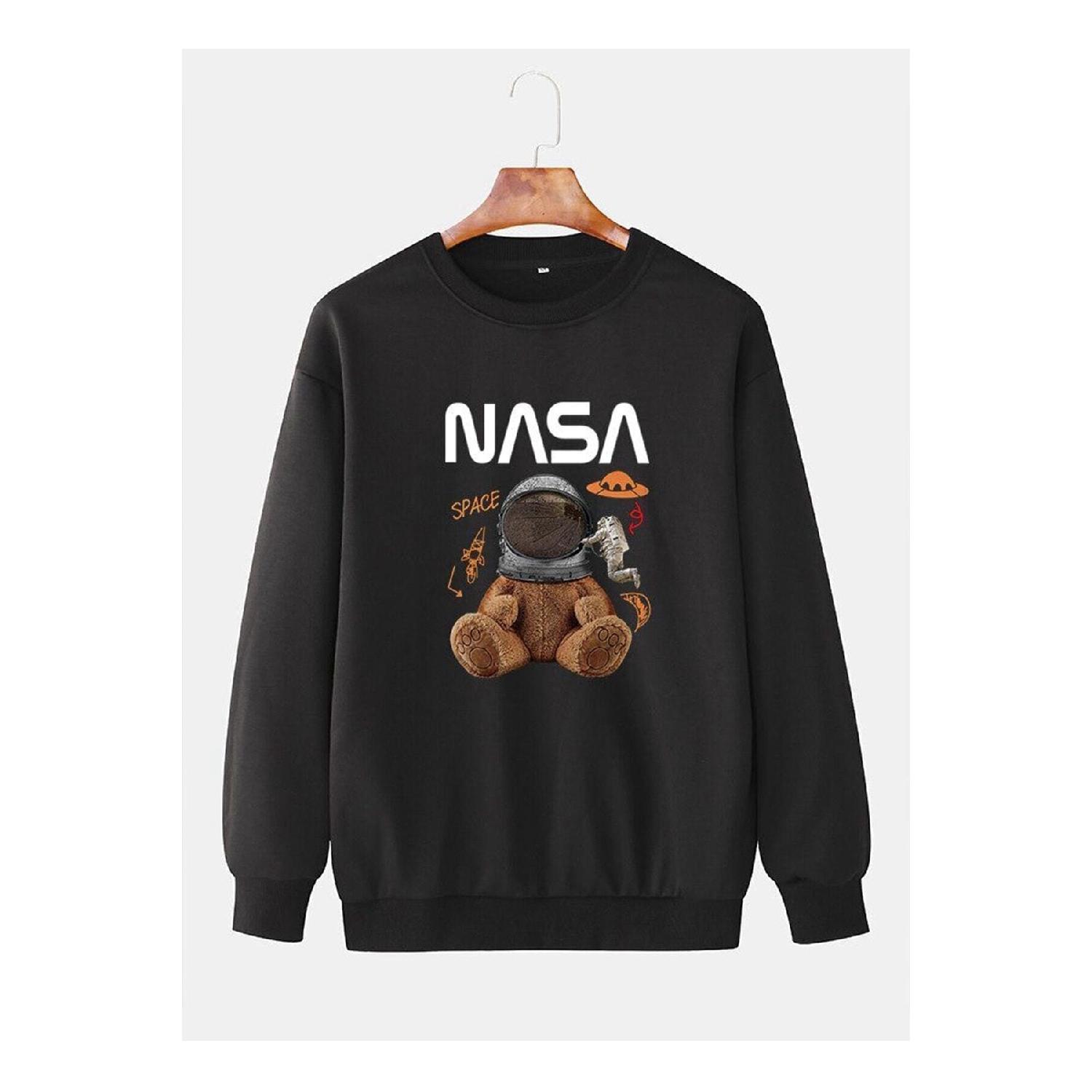 

Черный свитшот унисекс с принтом NASA