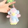 Adorabile Ciondolo Auricolari Pinguino e Portachiavi Bambola di Peluche Accessorio per Zaino