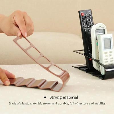 Armazenamento Doméstico Portátil Criativo Quatro Grades Controle Suporte Conveniente Prateleira de Armazenamento Rack de Mesa de Plástico Acessórios