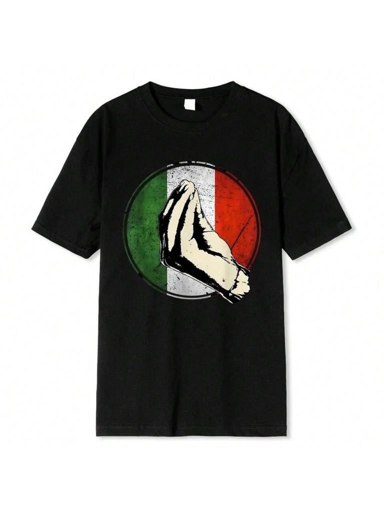 Italian Gift Shirt Funny Italy T-Shirt Fitted Casual Tees Cool Summer Short Sleeves, Graphic T Shirts Harajuku Wounisex Clothing
