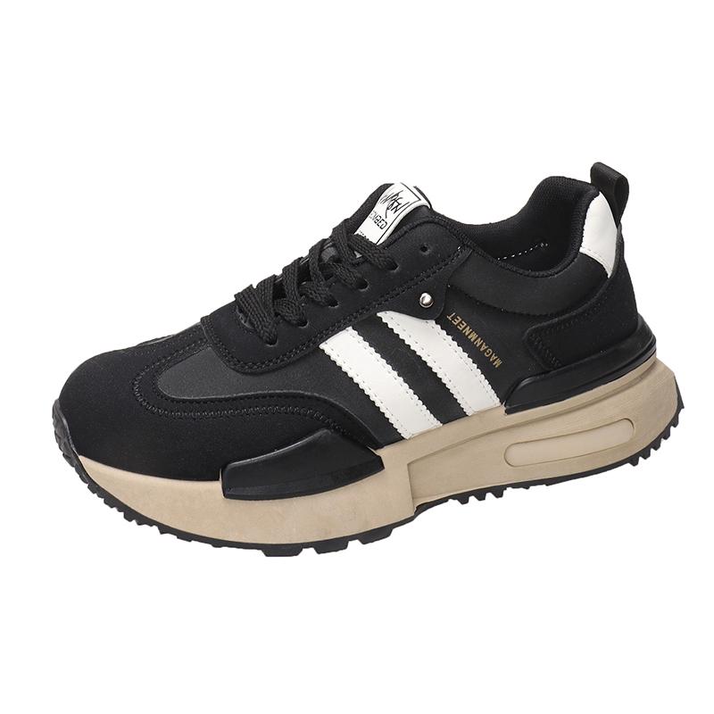 

Chunky Sneakers Mens Womens Designer Running Shoes Fashion Casual Microfiber Leather Upper Height Increased Platform Sport Shoes 37