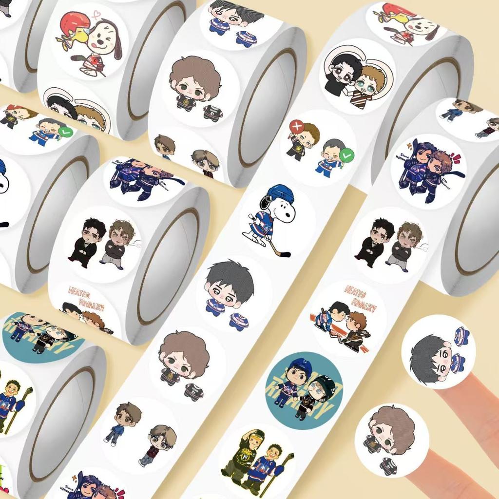 500Pcs/Roll Heated Rivalry Sticker Waterproof Graffiti Decal Diy Scooter Phone Case Stationery Box Fans Gift