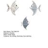 3 Pcs Wood Fish Nautical Wall Decor Rustic Farmhouse Ocean Fish