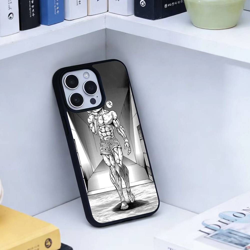 Anime Baki H-Hanmas Phone Case For iPhone 14,16,15,13,17,12,Plus,Pro,Max Magnetic For Magsafe Frosted Cover