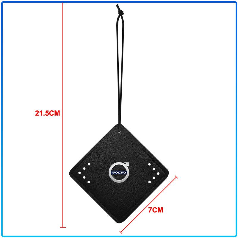 Car Aromatherapy Diffuser Necklace Fresh Air Suede Pendant 6 Scents For Volvo XC90 XC60 XC70 XC40 V90 V60 V40 C70 C30 S80