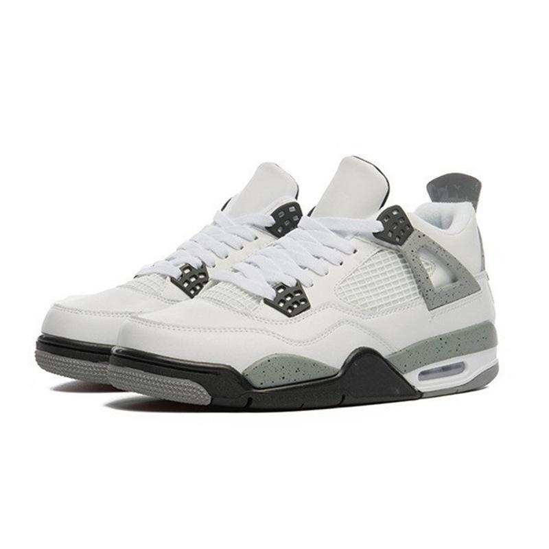 Buty Koszykarskie AJ4 White Cement Paris Blue Lava Cicada Wing dla Mężczyzn i Kobiet