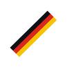 Car Sticker Steering Wheel Decoration with German Flag Car Film Steering Wheel with Personalized Three-color Label Stickers