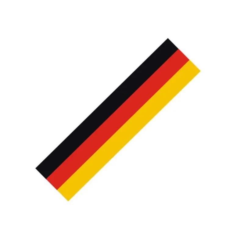 Car Sticker Steering Wheel Decoration with German Flag Car Film Steering Wheel with Personalized Three-color Label Stickers