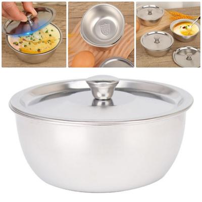 1Pcs Rice Bowl With Lid Soup Bowl Steamed Rice Bowl Anti-Scalding Child Small Bowl Korean Cuisine Kitchen Tableware