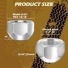 20 PCS 1/2-20 Inch Zinc-Plated Steel Trailer 509 Lug Nuts Fit For 1/2" Wheel Lug Studs Dexter EZ Lube Trailer Camper RV Truck, Axle Hub Tire Open End