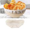 Cotton Linen Bread Bowl Covers Pack of 4 Washable Cotton Fabric Lid for Proofing Dough and Kitchen Organization
