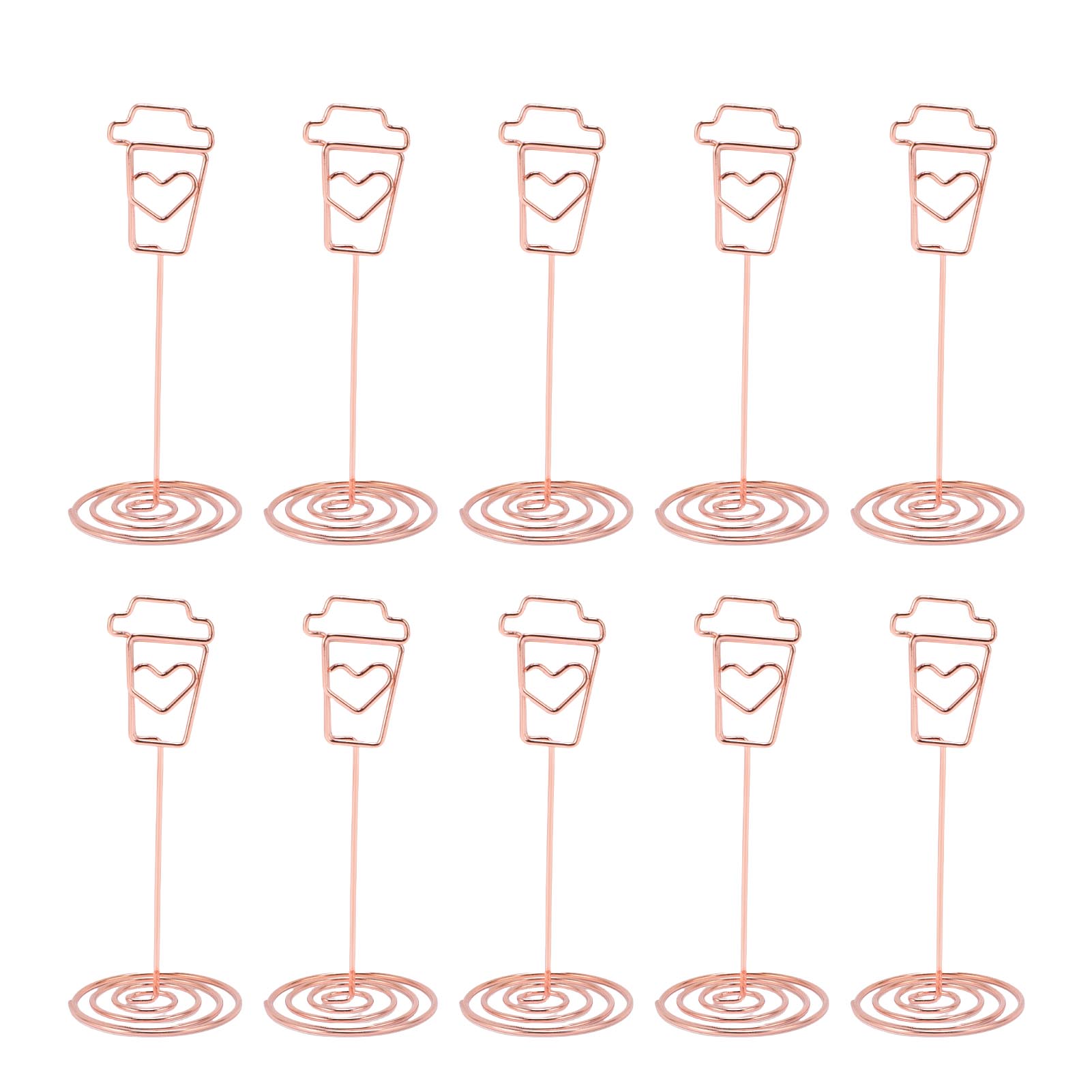 

10Pcs Table Card Holder Reusable Metal Iron Place Stands Display Clips for Weddings Events Restaurants Parties