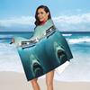 Jaws Horror Movie Beach Towel Soft Microfiber Quick Dry Absorbent Quick Towels For Yoga