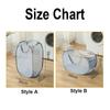 Mesh Pop Up Laundry Hamper Laundry Basket Side Pocket Collapsible Laundry Basket