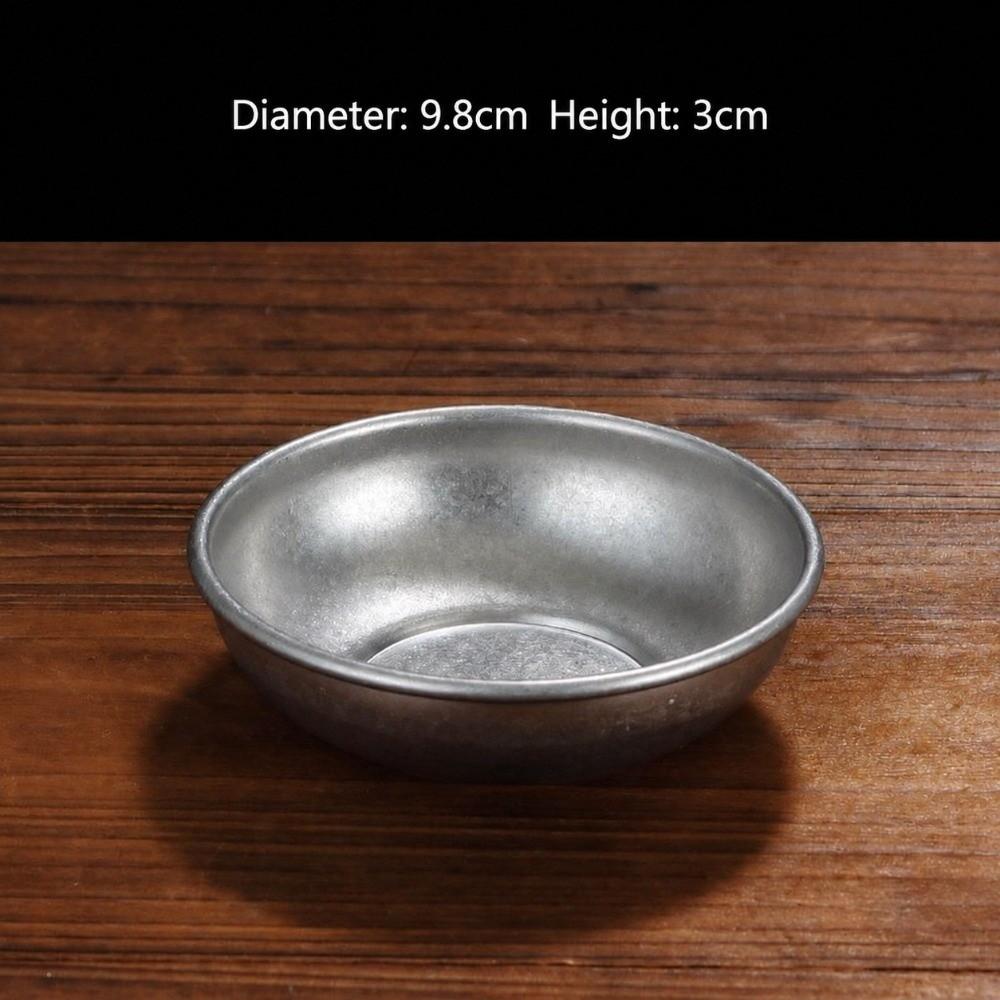 Frosted Dish Vintage Tableware Stackable Dessert Plate Set Metal Dinner Plate  French Restaurant