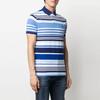 Polo Ralph Lauren Striped Logo Pattern Loose Fit Short Sleeve Polo Shirt Men Tops Blue 710834877-001