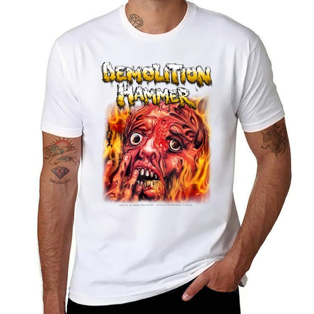 Tortured Existence von Demolition Hammer - Klassisches Old School Thrash Metal T-Shirt schwere Qualität kundenspezifische Herren Unifarbene T-Shirts