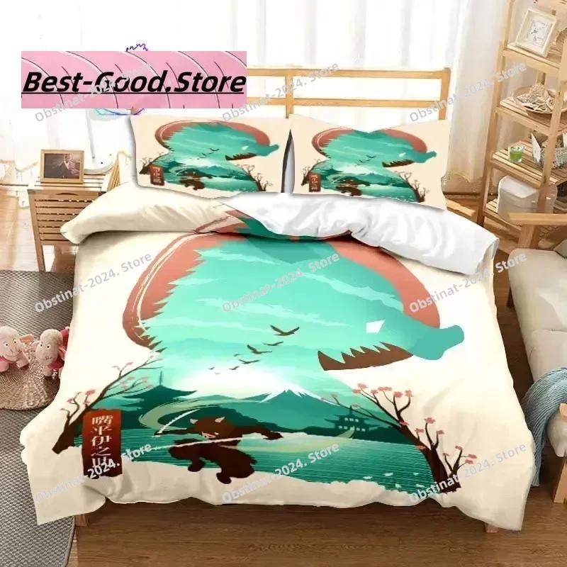 Hashibira Inosuke Anime Demon Slayer Set Biancheria da Letto Singolo Twin Full Queen King Size Set Letto Adulto Bambino Camera da Letto Stampa 3D