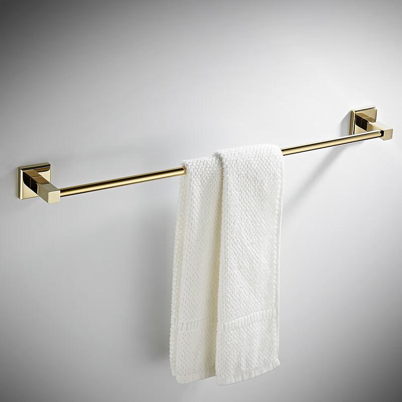 Gold Wall-Mounted Single Towel Bar
