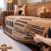 Luxury Style Chenille Sofa Towel With Tassels Double-side For Living Room Camping Picnic Large Blanket Leisure Relax Beach Towel