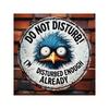 Vintage Metal Do Not Disturb Sign Bedroom Decor Wall Hanging