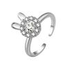 Cute Rotating Rabbit Ring For Women Index Finger Light Luxury Niche Design Fashionable Trendy Jewelry Gift