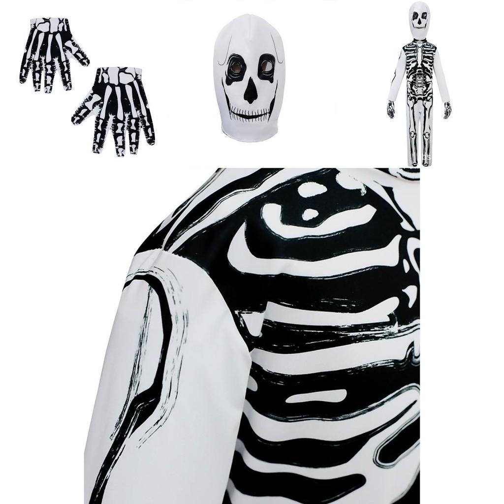 Creepy Halloween Skeleton Cosplay Outfit For Men And Women Dm0178