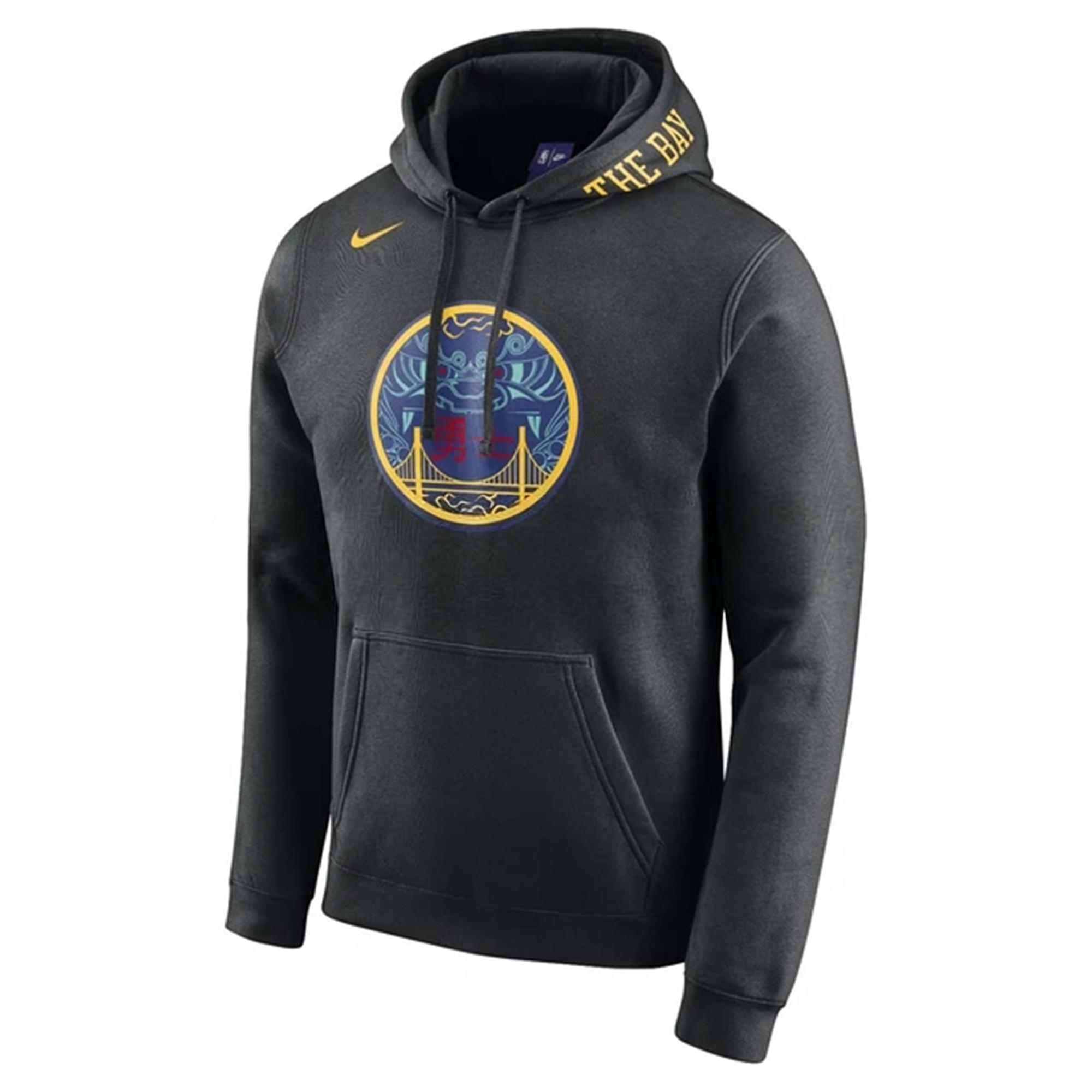 Nike Swoosh Sweatshirts Men s Black Hooded Moderate 920722-010 L