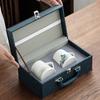 Jinxiangyu Tea Cups, Kung Fu Tea Set, Mutton-Fat Jade Porcelain Pair Cups for Brewing Tea, Mug, Home Use, Gift-Giving, High-End Gift Box, Yasu