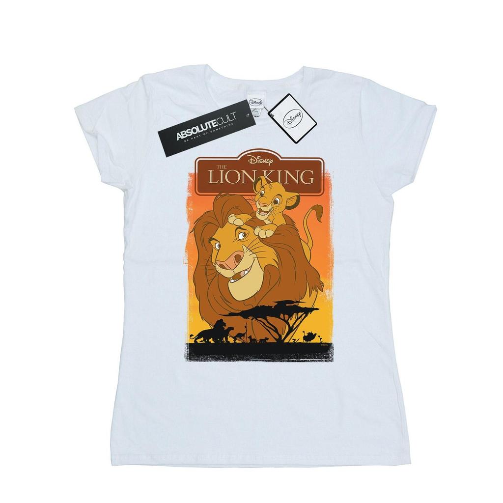 Disney Womens/Ladies The Lion King Simba And Mufasa Cotton T-Shirt