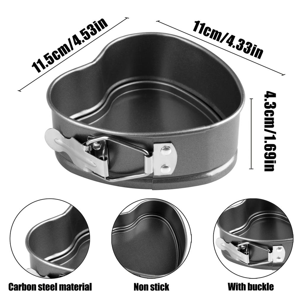 Metal love heart-shaped baking pan non-stick DIY baking pan oven cake pan baking pan bread and chocolate baking cookware