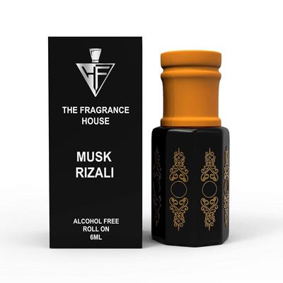 The Fragrance House Musk Rizali Lujo para Hombres y Mujeres 100% Libre de Alcohol Attar de Larga Duración (6ML)