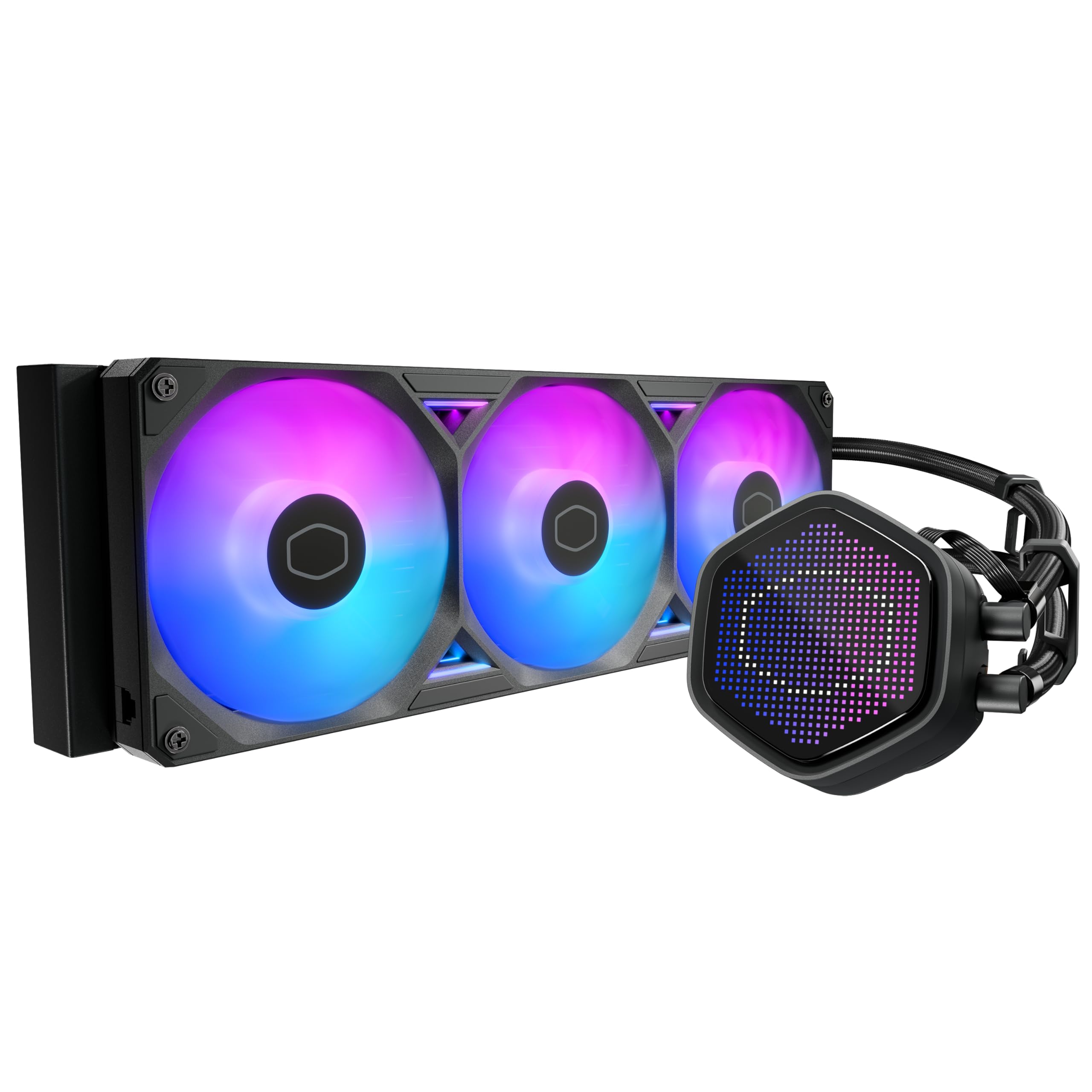 

Cooler Master ML 360 Atmos II Pixel LED Simple CPU Water-Cooled Cooler, Black, MLX-D36M-A25SZ-P1 (FN2547) чорний