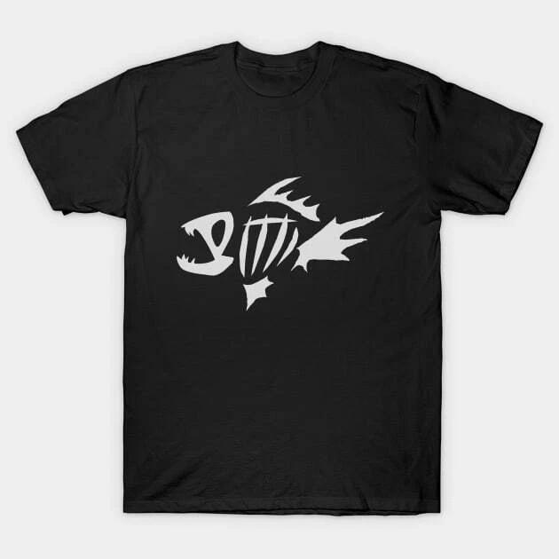Fish Skeleton Made in Australia T-Shirt L