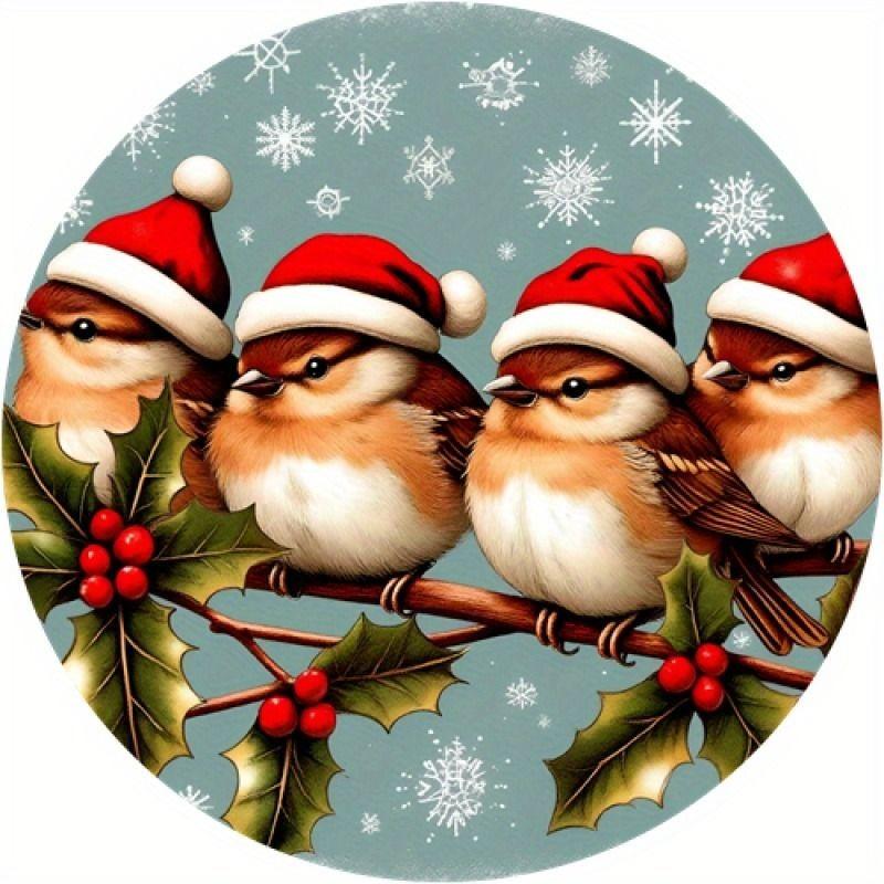 2D Flat Hanging Decorative Metal Sign Hand Painted Art