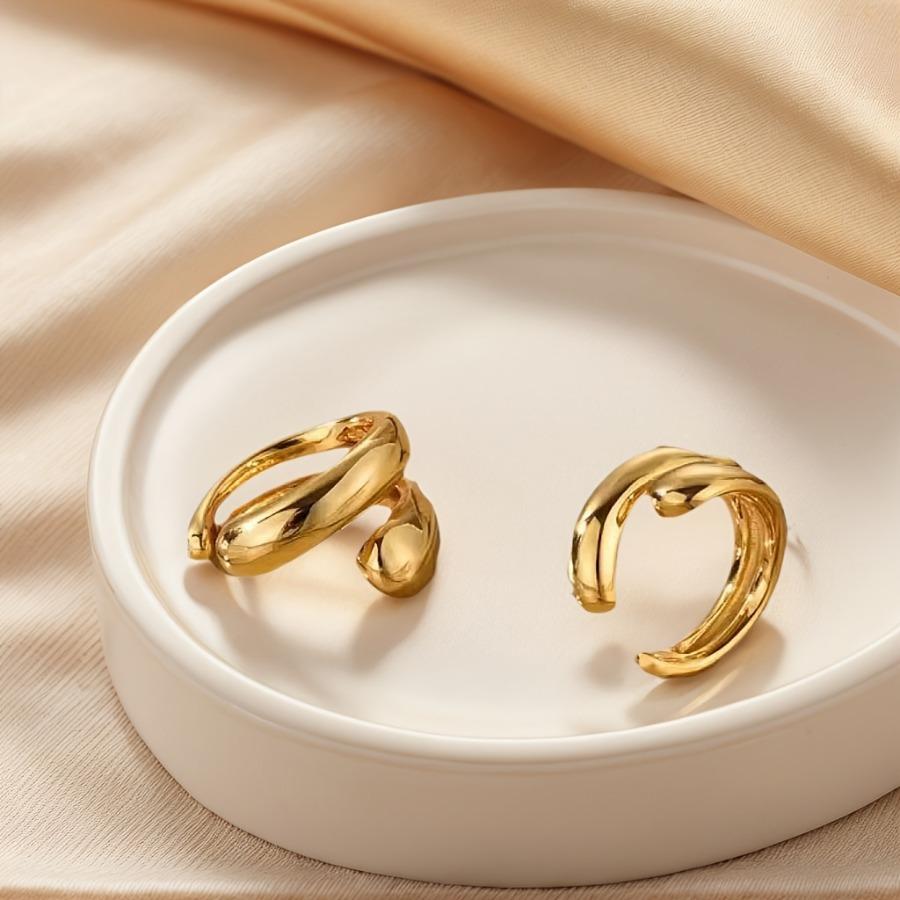 2-PCS Luxury Clip-On Earrings | Non-Piercing -Free Design | Romantic Valentine'S Gift | Date Night Accent