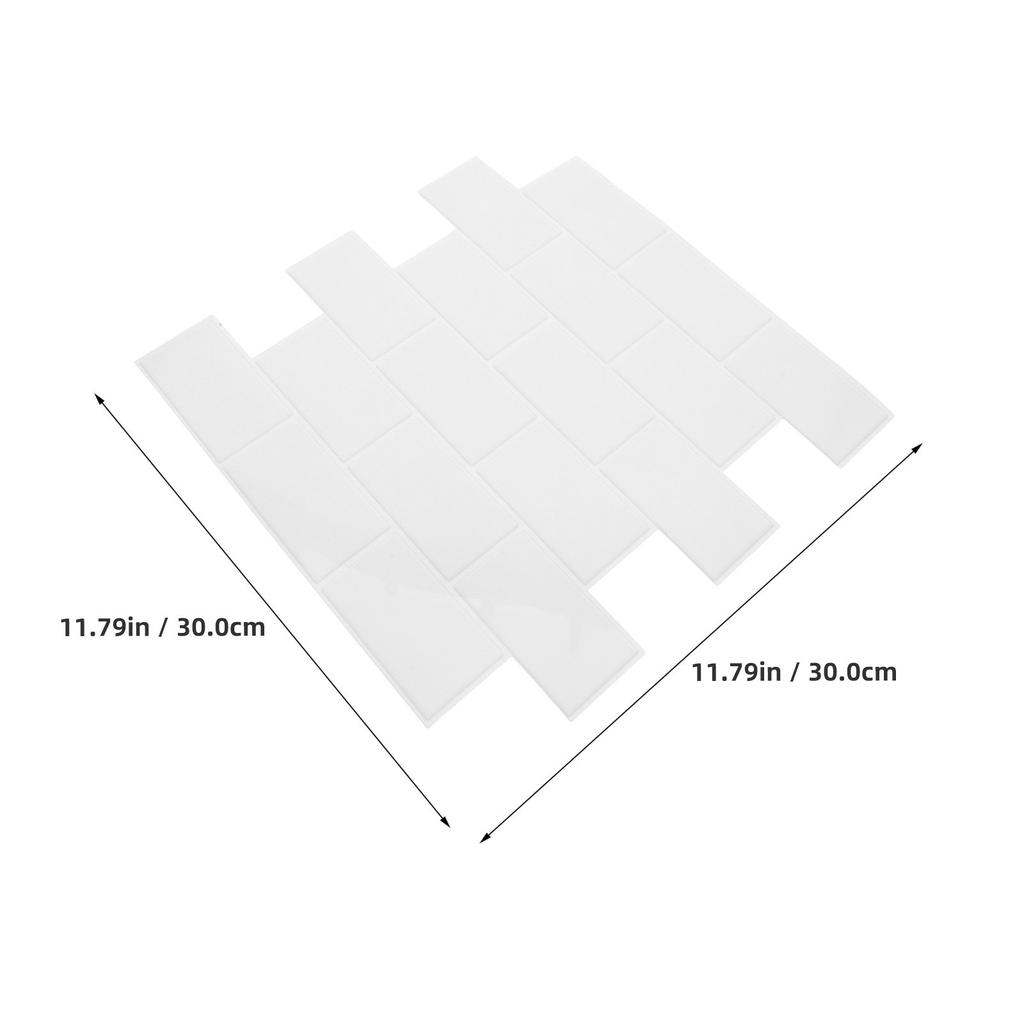 6Pcs Kitchen Tile Decals Peel and Stick Backsplash Waterproof Self Adhesive Wall Panels Stone Look PVC Tiles for Kitchen